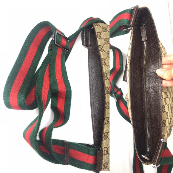 Authentic Gucci brown monogram messenger bag - Picture 15 of 16